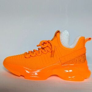 NEW Steve Madden Womens Maxima Sneaker Sz 6 orange